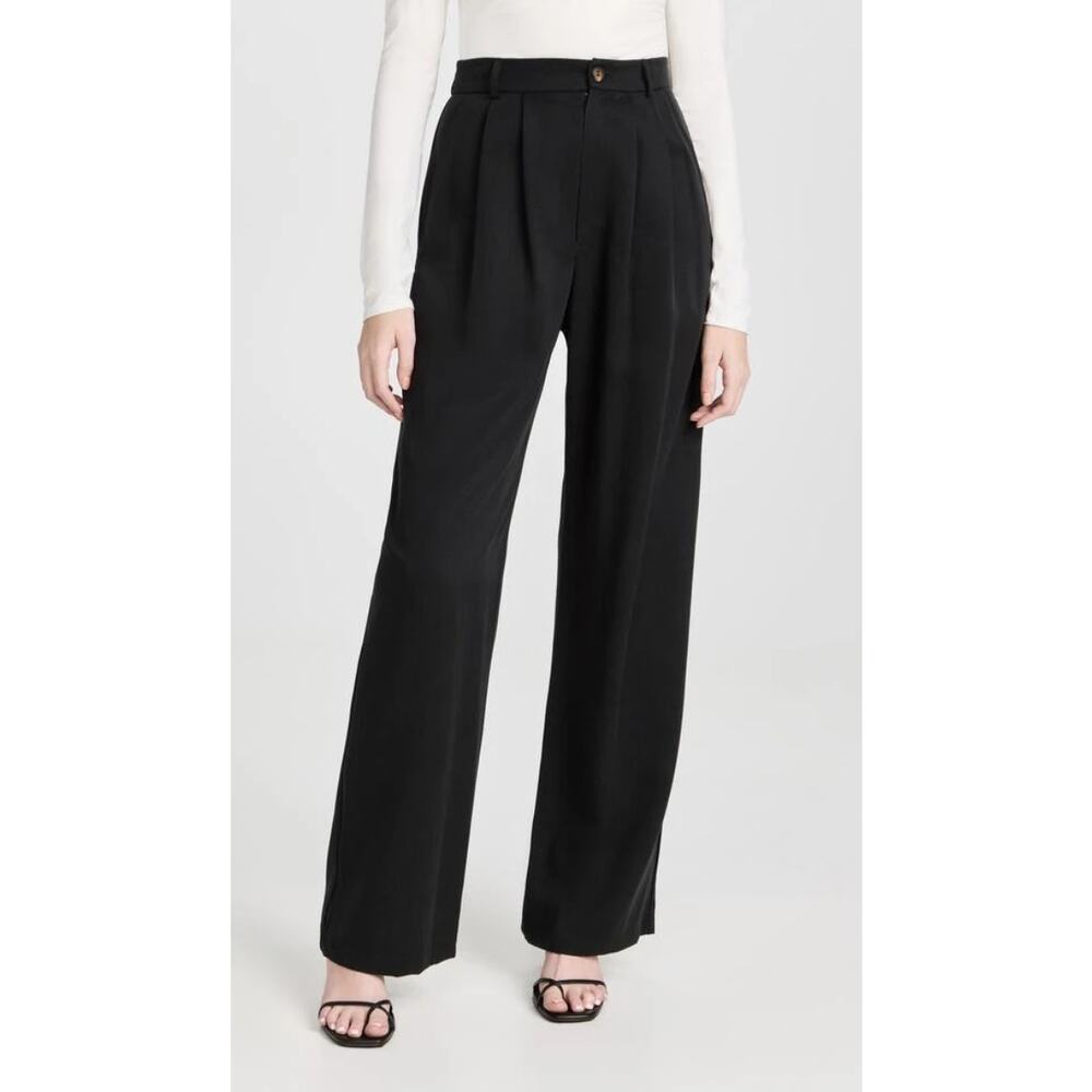 Reformation Mason Pant Black Womans 2